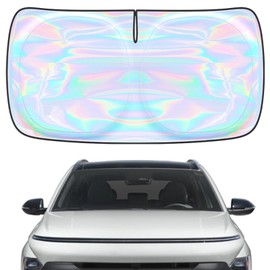for Hyundai Kona 2024-2025 Windshield Sun Shade Cover - Custom Fit Hyundai Kona Sunshade Foldable Front Window Sunshade Sun Visor Protector Block UV Rays Keep Your Car Cooler Car Accessories