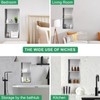 SaniteModar Shower Niche, Stainless Steel Shower Niche 12" X 24"