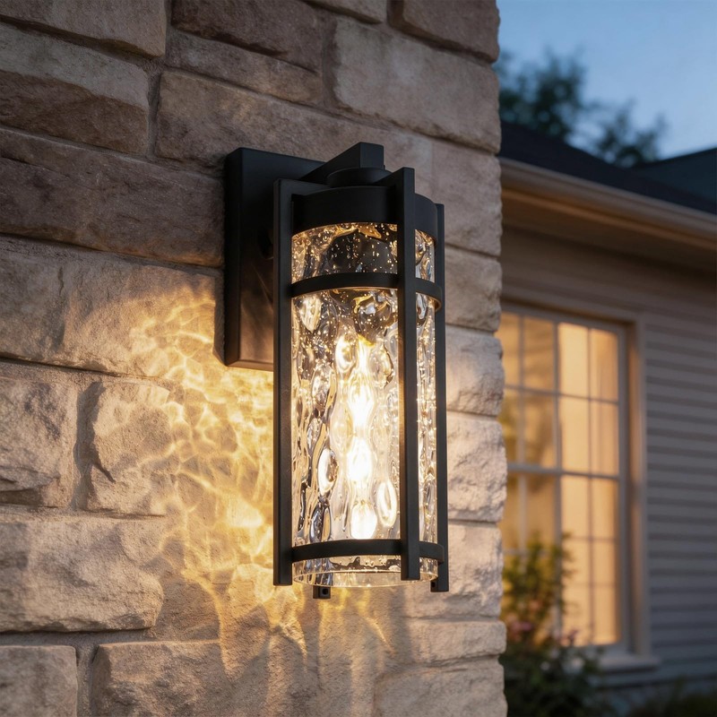 Flynix Outdoor Wall Light Fixtures, Waterproof Front Porch Light, Modern