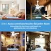 PKKP Ceiling Fan with Lighting, 72 W Adjustable 3 Speeds,