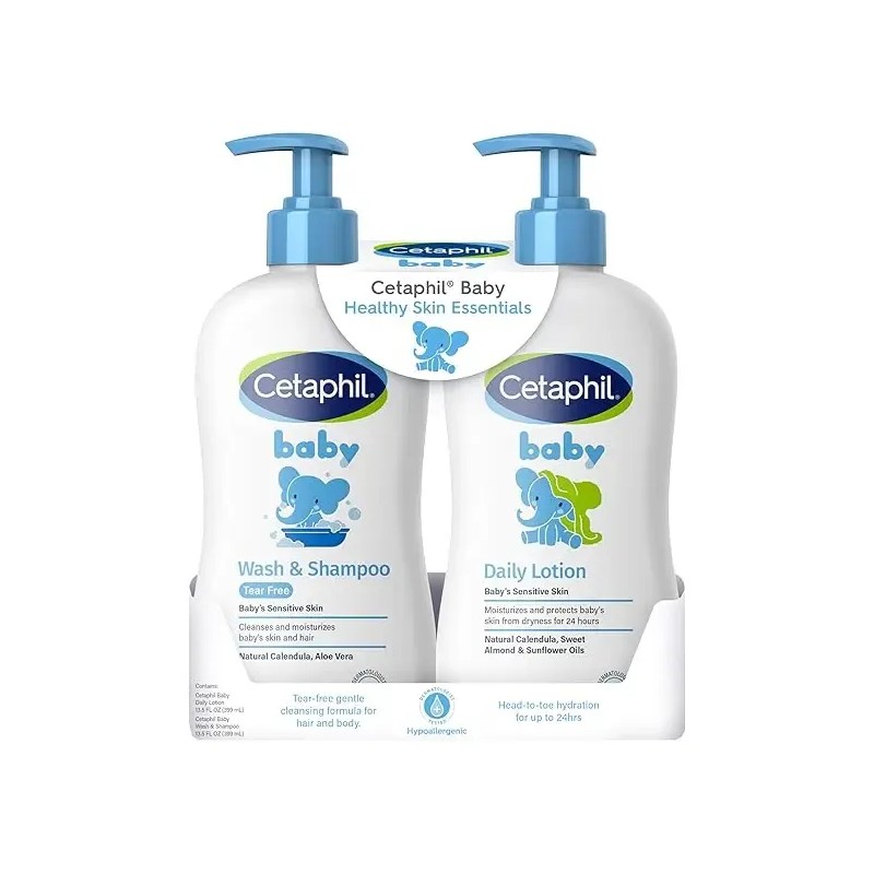 Cetaphil Pack Baby Wash & Shampoo + Daily Lotion Para