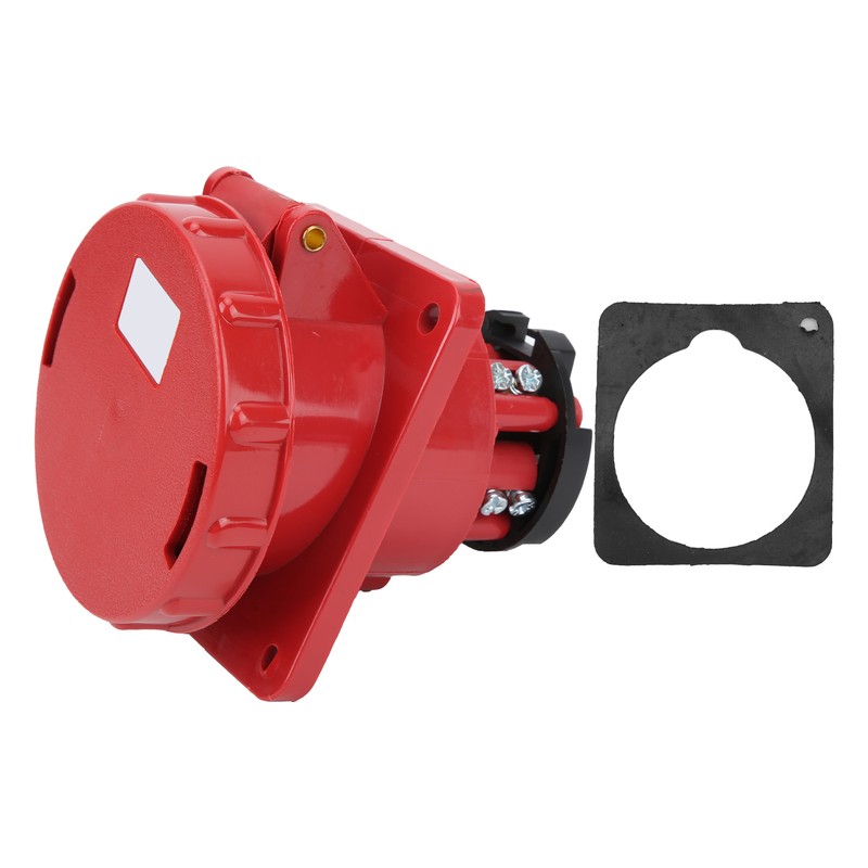 380415V 63A Industrial Connector 3P+N+E 5 Pin Oblique Plug IP67