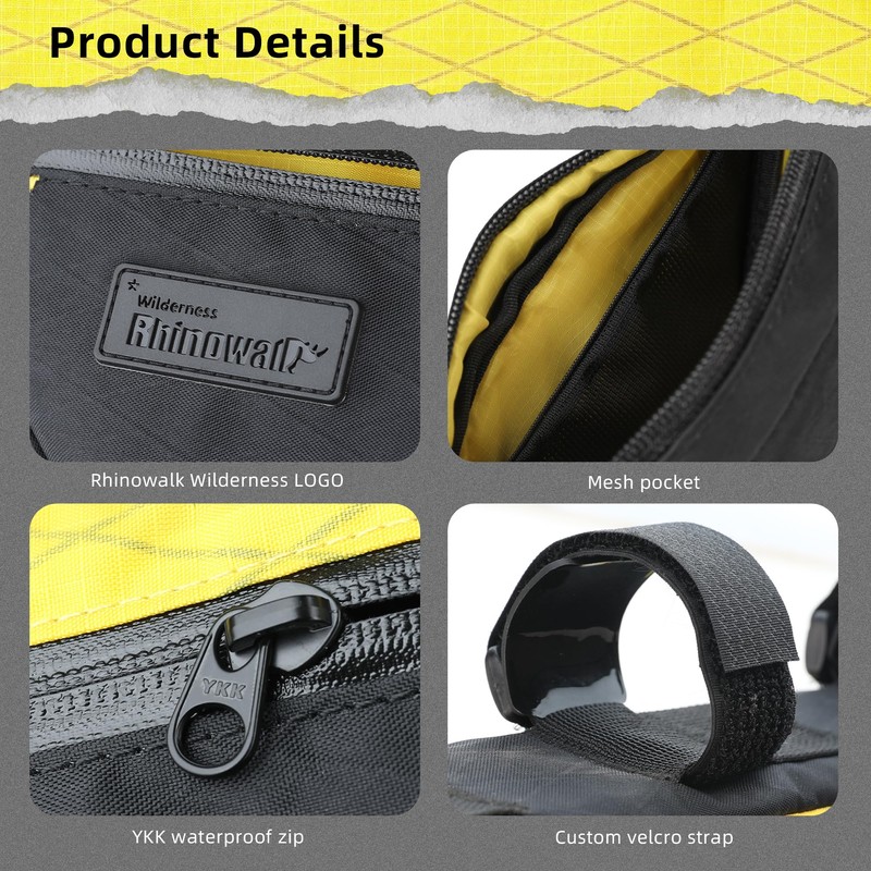 Rhinowalk Bicycle Triangular Bag 0.9L - Waterproof Frame Bag with