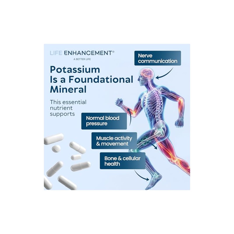 Life Enhancement Potassium Basics 240 Caps by Life Enhancement