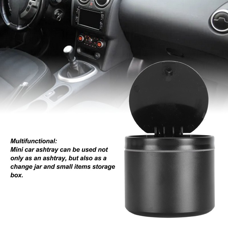 Mini Car Ashtray Multifunctional Anti Soot Flying Detachable Auto Ashtray