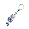 Tyenaza Owl Decoration, Evil Eye Keychain Turkish Eye Blue Eye