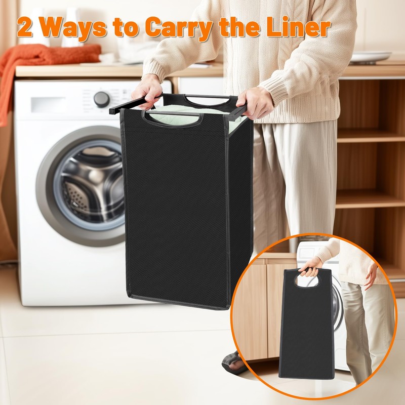 Sonharlar Laundry Hamper, Laundry Sorter with 3 Pull-Out Removable Oxford