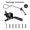 skysen 2 Pack Self Locking Fence Gate Latch Carbon Steel