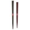 111 Husband and Wife Chopsticks Hexagonal Moon Flash, Black, Red,