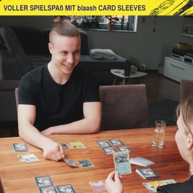 blaash® Card Sleeves | 1000 Premium Cases | Transparent Card Sleeves for All Standard Playing and Trading Cards such as YuGiOh, MTG, Match Attax | Standard Penny Soft Sleeves | 67 x 94 mm