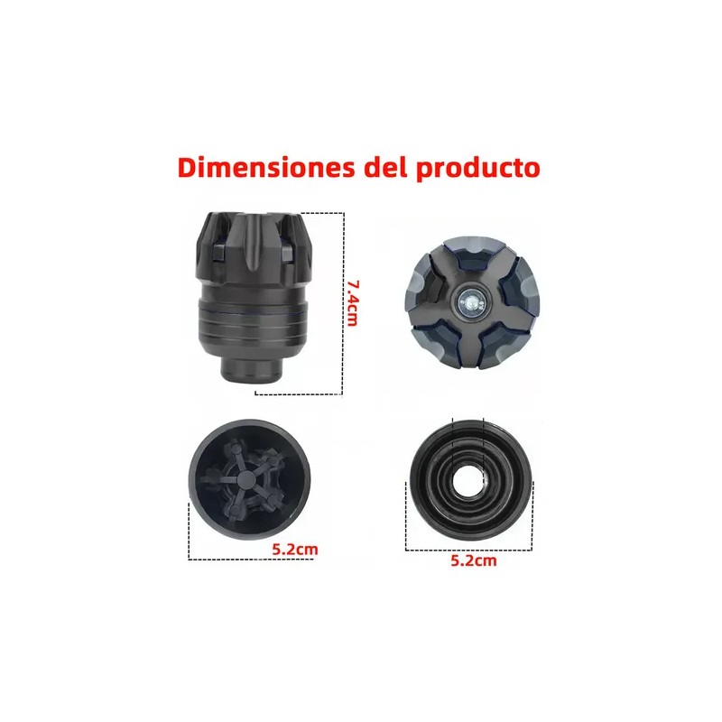 Par Jgo Slider Eje Llanta Universal Motocicleta