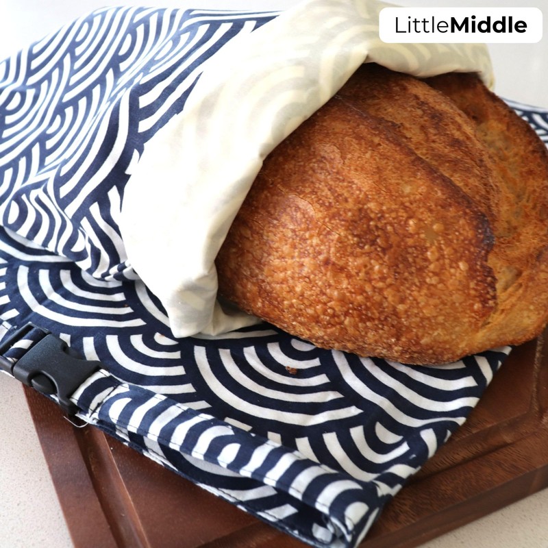 2 XL Beeswax Bread Bags for Homemade Bread, Sourdough –