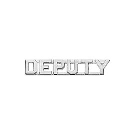 First Class Deputy Collar Lapel Pin Insignia (Pair) - Nickel