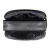 Ashlin Genuine Leather 2-Section Unisex Toiletry Kit, Leather Dopp kit