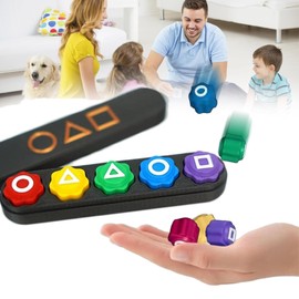 Stone Picking Game (2025 New Model 5 Pieces) Korean Folk Play Set for Children, Stone Picking Game, Hand-eye Coordination Game, Indoor Game, Educational Toy, Unisex, Set with Pedestal