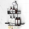 REINHARDT Shower Caddy Hanging, Rustproof Shower Caddy Anti-Swing Shower Organizer