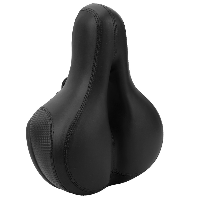 Mountain Bike Saddle Comfortable Microfiber Leather HollowCarved Spring Bike Saddle