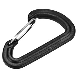 D-Ring Carabiner Clip 20 Pieces Plastic Hiking Buckle Keychain Carabiner for Camping Outdoor Hiking Key Chain Heavy Duty Screws Door Lock Hook