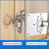 Mtesbonnie Conjunto de Reparación de Bisagras de Acero Inoxidable para