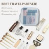 BS-MALL Silicone Travel Makeup Bag – Transparent Cosmetic Storage Pouch,