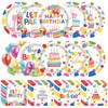 Happy Birthday Decorations Kids' Birthday Party Supplies 100pcs Happy Birthday