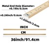 12 Pcs 36 Inches Wood Yard Stick Ruler Wooden Yardstick