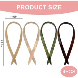 Oblihumoy 4 Pack French Hair Pins for Women Vintage Hair Clips