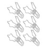 100Pcs Star Binder Clips Hollow Out Cartoon Style Strong Clamping