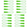 Urmspst 20PCS Zipper Pulls Replacement Zipper Tabs, (Green)