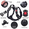 PoyPet No Pull Dog Harness with Neck Release Buckle, Reflective
