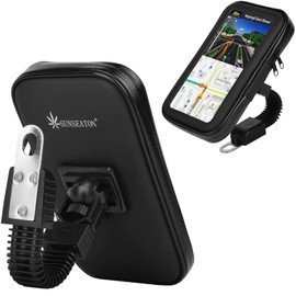 Professional Waterproof Moto Support Case, SUNSEATON 360 Degree Rotation Universal Motorcycle Holder (XL)