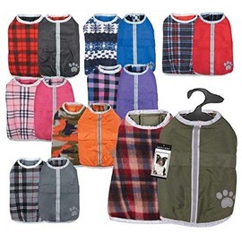 Dog Blanket Coats Reversible Waterproof Reflective Jacket - Choose Color & Size(XXLarge Chive)