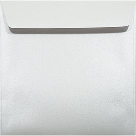 Netuno 25 Envelopes Pearlescent White Square 156 x 156 mm 120 g Majestic Marble White Paper Square Envelopes Pearlescent Letter Envelopes Elegant Invitation Envelopes Elegant Elegant Invitation
