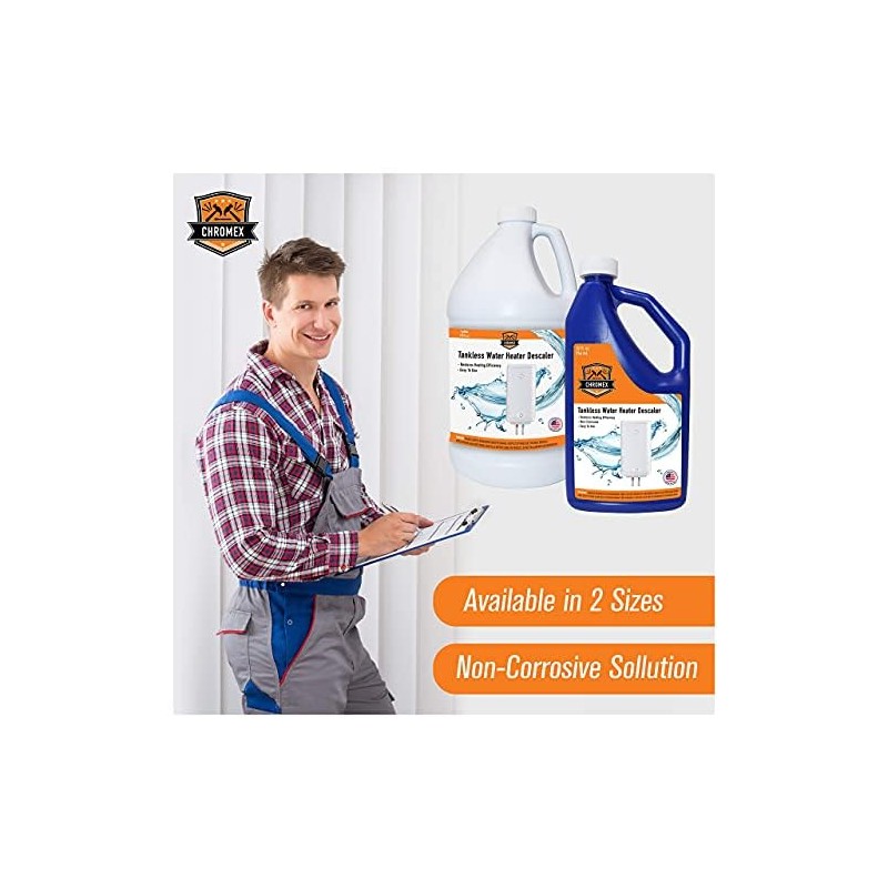 Chromex Tankless Water Heater Descaling Solution | Highly Effective Descale,