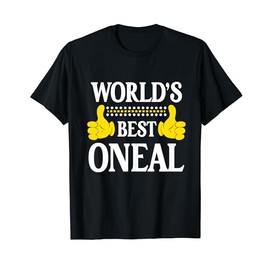 ONeal Surname Funny Team Family Last Name World's Best ONeal T-Shirt