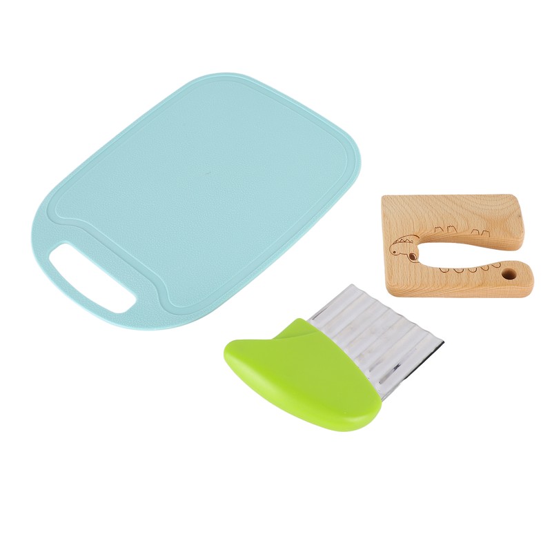Kids Baking Knife Set Paring Knife Cutting Board Potato Chipper