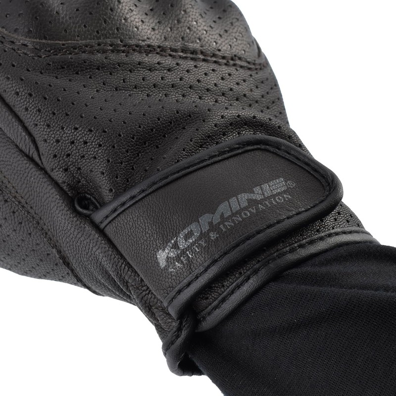 Komine GK-257 Camel Large Vented Protective Leather Gloves for Motorcycles