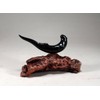 River Otter Sculpture by John Perry "On Back" Statue "Ebonite"