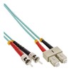 InLine® 82504O LWL Duplex Cable SC/ST 50/125 µm OM3/0.5 m
