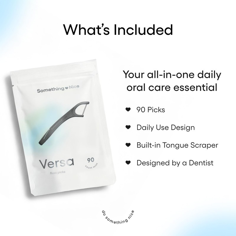SOMETHING NICE Versa Floss Picks - Minty Fresh Twin Floss