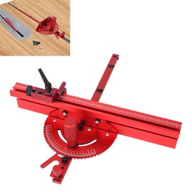 Table Saw Miter Gauge System, Miter Gauge System Fence with Limit Stop, Accurate Table Saw Miter Gauge, for 30mm or 45mm T track