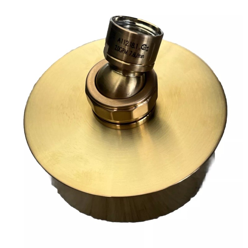 Symmons Duro 4" Shower Head – Brushed Bronze, Single Mode,