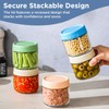 DRKIO 10 Oz Overnight Oats Containers with Lids - 4