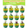 Greingways 4 Pack Dinosaur Pull Back Cars Prefilled Plastic Easter