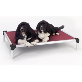 Kuranda Chewproof Bed - Silver Aluminum - 40" x 25" - Sunsure Textilene - Birch