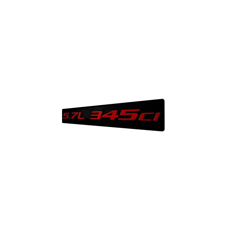 ERPART 5.7L 345ci RED on Black Highly Polished Real Aluminum