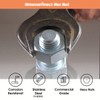 Hmevsafinect 3/8"-16 Hex Nuts,15 Pack 304 (A2-70) Stainless Steel Hardware