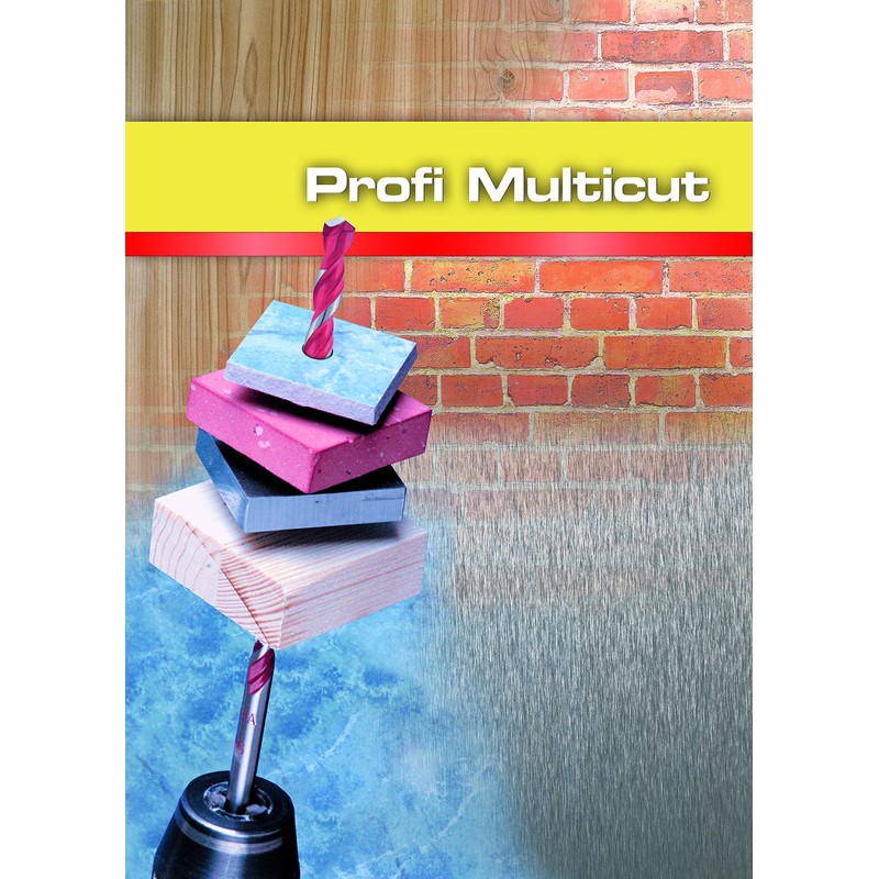 Alpen 27200600100"Profi Multicut" Tungsten Carbide Multi-Purpose Hex Drill Bits, Grey,