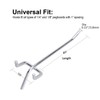 100 Pack PEG Board Pegboard Shelving Hooks 4" Length Metal