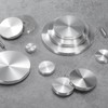 uxcell 4Pcs Round Shape Aluminum Disc, M10 Thread 50mm Diameter